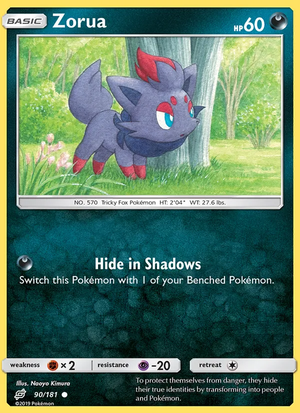 Zorua — Team Up #90 (Pokémon TCG card)