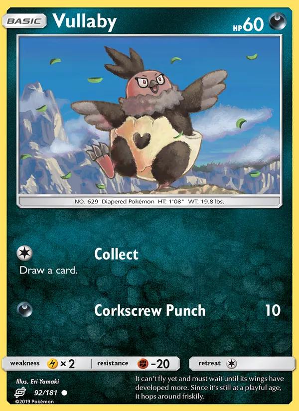 Vullaby — Team Up #92 (Pokémon TCG card)