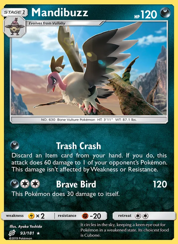 Mandibuzz — Team Up #93 (Pokémon TCG card)