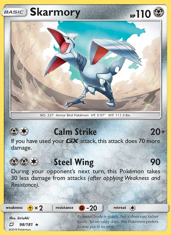 Skarmory — Team Up #98 (Pokémon TCG card)