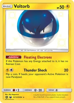Voltorb (Hidden Fates Shiny Vault #SV13)
