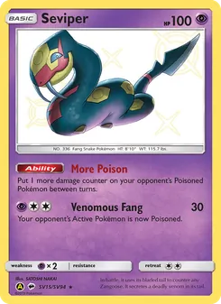 Seviper (Hidden Fates Shiny Vault #SV15)
