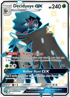 Decidueye-GX (Hidden Fates Shiny Vault #SV47)