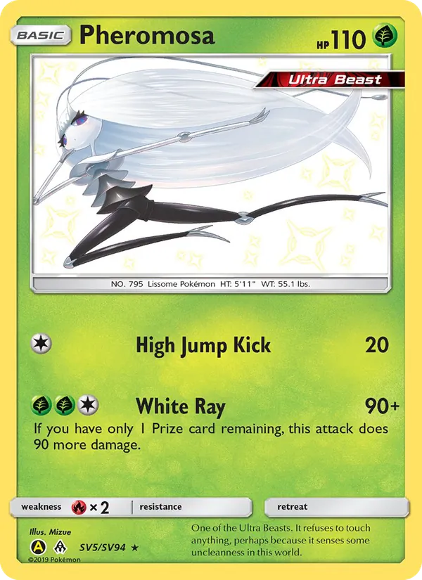 Pheromosa — Hidden Fates Shiny Vault #SV5 (Pokémon TCG card)
