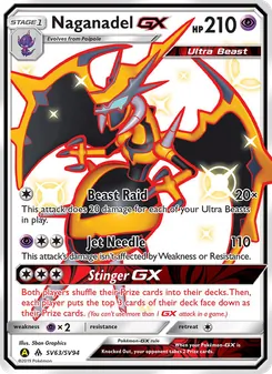 Naganadel-GX (Hidden Fates Shiny Vault #SV63)