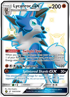 Lycanroc-GX (Hidden Fates Shiny Vault #SV67)