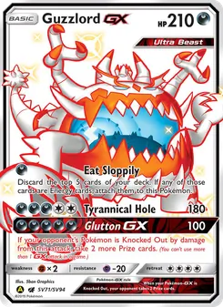 Guzzlord-GX (Hidden Fates Shiny Vault #SV71)