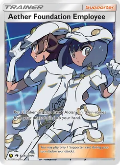 Aether Foundation Employee (Hidden Fates Shiny Vault #SV81)