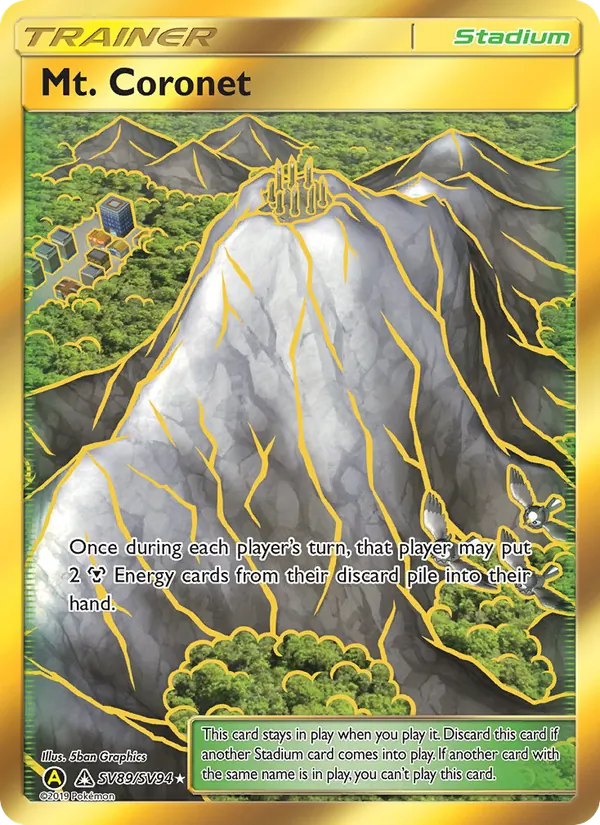 Mt. Coronet — Hidden Fates Shiny Vault #SV89 (Pokémon TCG card)