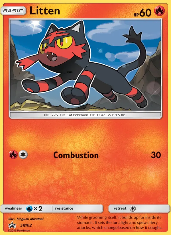 Litten — SM Black Star Promos #SM02 (Pokémon TCG card)
