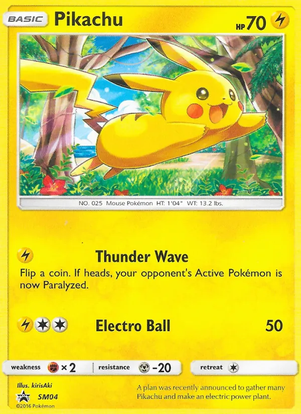 Pikachu — SM Black Star Promos #SM04 (Pokémon TCG card)