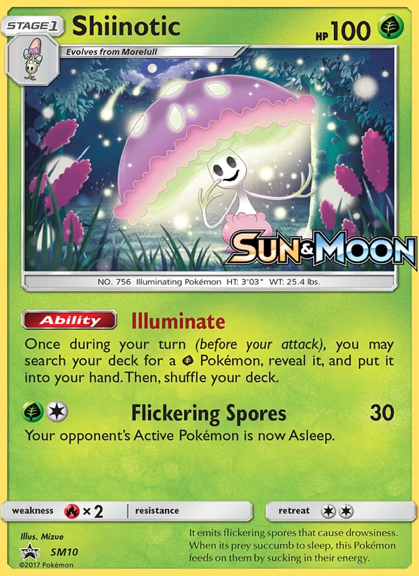 Shiinotic — SM Black Star Promos #SM10 (Pokémon TCG card)