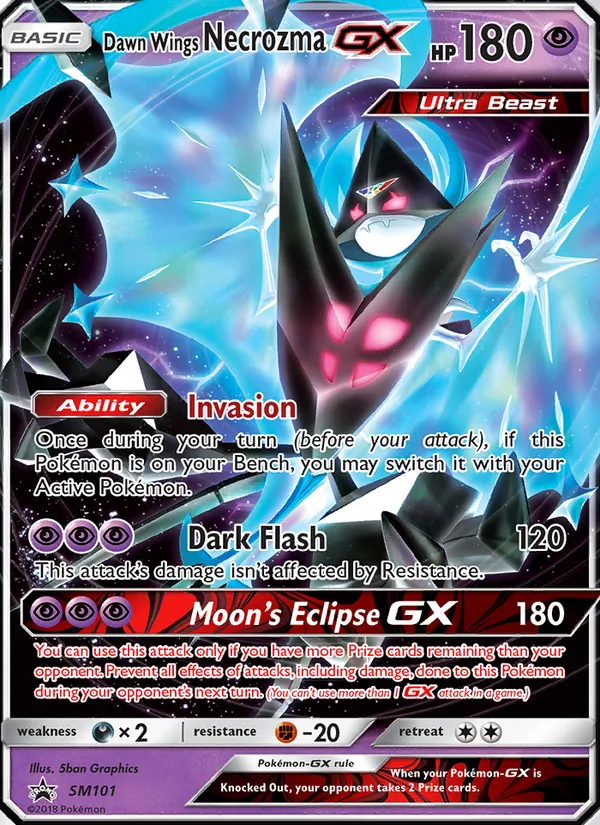 Dawn Wings Necrozma GX — SM Black Star Promos #SM101 (Pokémon TCG card)