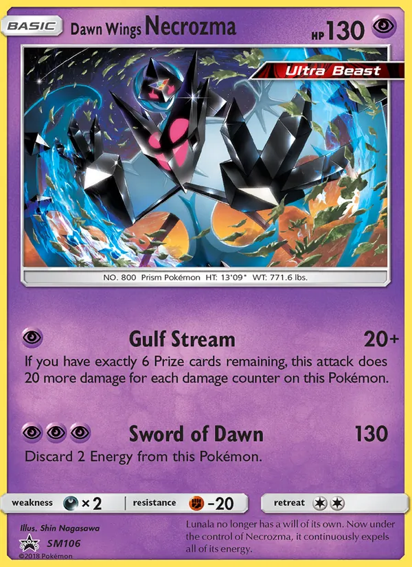 Dawn Wings Necrozma — SM Black Star Promos #SM106 (Pokémon TCG card)