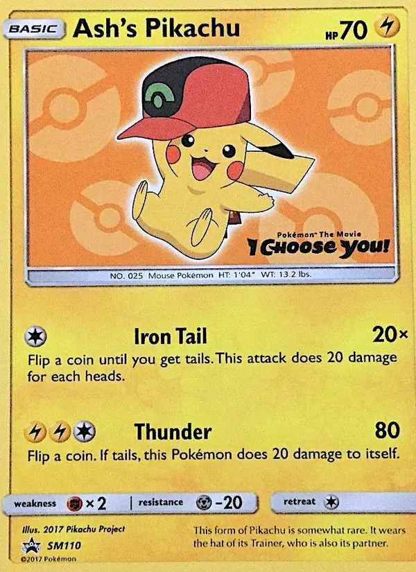 Ash's Pikachu — SM Black Star Promos #SM110 (Pokémon TCG card)