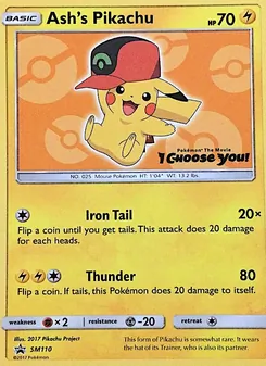 Ash's Pikachu (SM Black Star Promos #SM110)