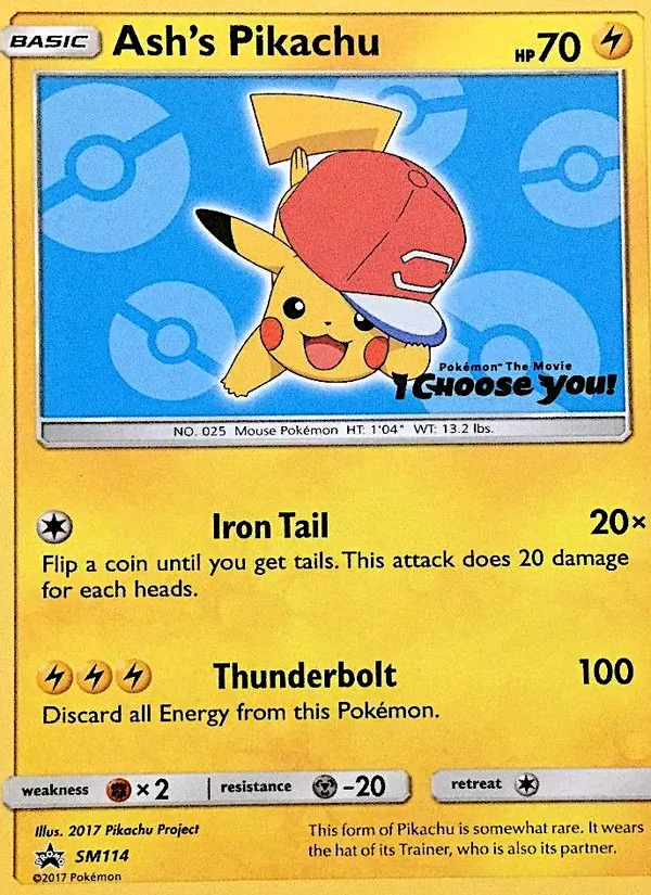 Ash's Pikachu — SM Black Star Promos #SM114 (Pokémon TCG card)