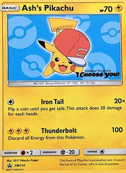 Ash's Pikachu (SM Black Star Promos #SM114)