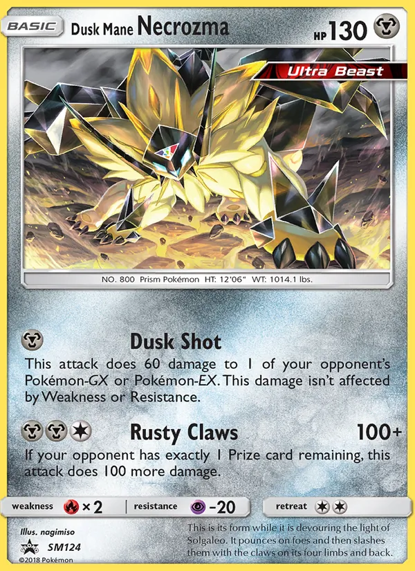Dusk Mane Necrozma — SM Black Star Promos #SM124 (Pokémon TCG card)