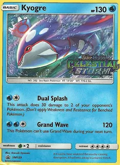 Kyogre (SM Black Star Promos #SM129)