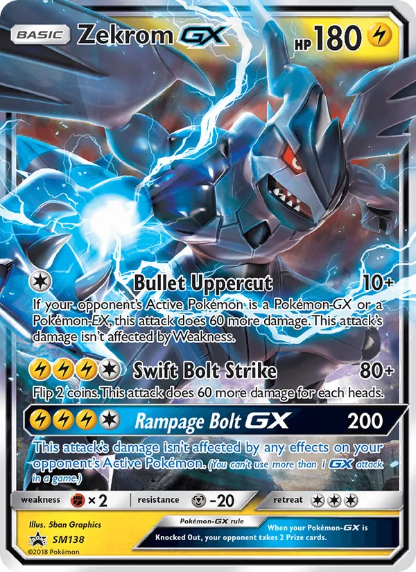 Zekrom GX — SM Black Star Promos #SM138 (Pokémon TCG card)