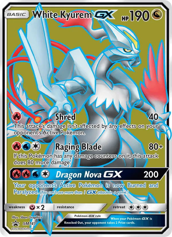 White Kyurem GX — SM Black Star Promos #SM141 (Pokémon TCG card)