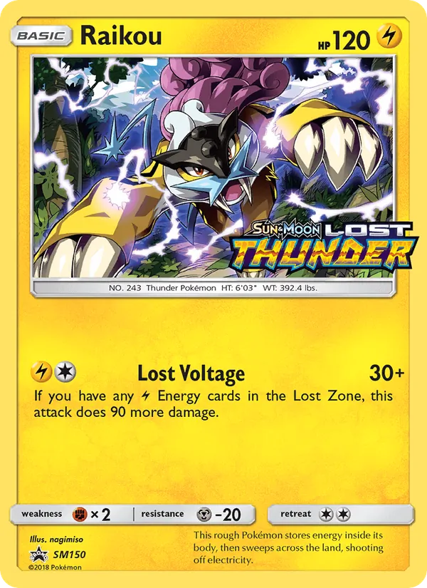 Raikou — SM Black Star Promos #SM150 (Pokémon TCG card)