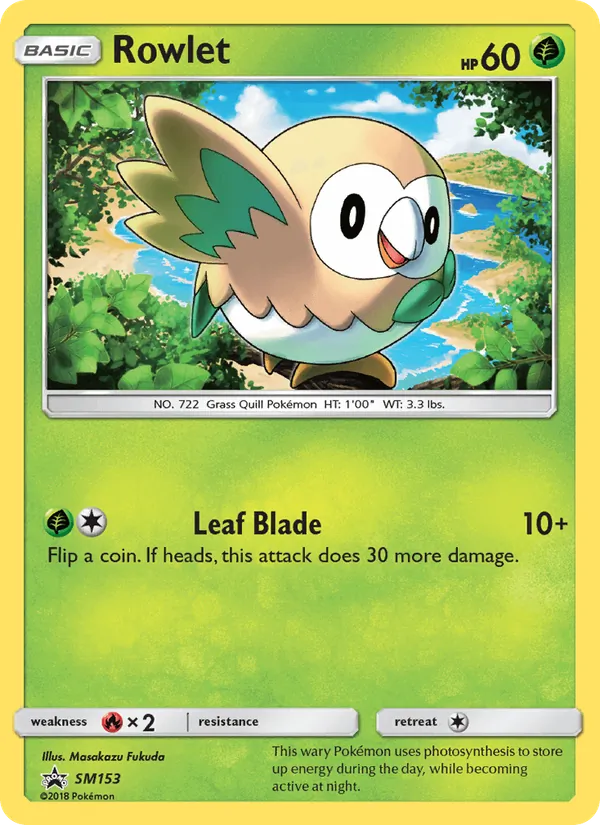 Rowlet — SM Black Star Promos #SM153 (Pokémon TCG card)