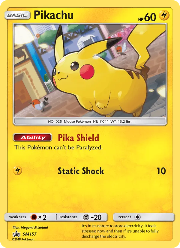 Pikachu — SM Black Star Promos #SM157 (Pokémon TCG card)