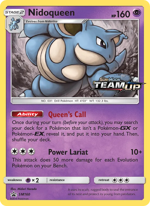 Nidoqueen — SM Black Star Promos #SM160 (Pokémon TCG card)