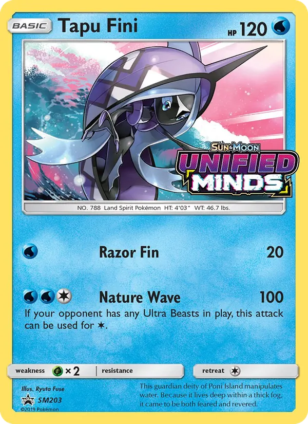 Tapu Fini — SM Black Star Promos #SM203 (Pokémon TCG card)