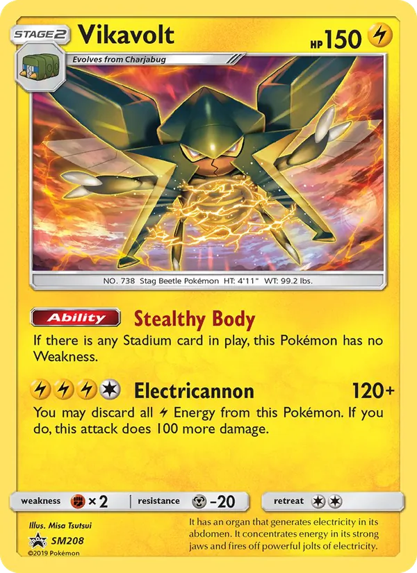 Vikavolt — SM Black Star Promos #SM208 (Pokémon TCG card)