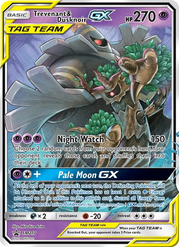 Trevenant & Dusknoir GX — SM Black Star Promos #SM217 (Pokémon TCG card)