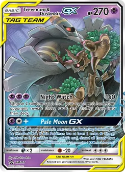 Trevenant & Dusknoir GX (SM Black Star Promos #SM217)