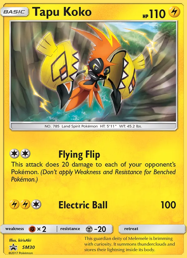 Tapu Koko — SM Black Star Promos #SM30 (Pokémon TCG card)
