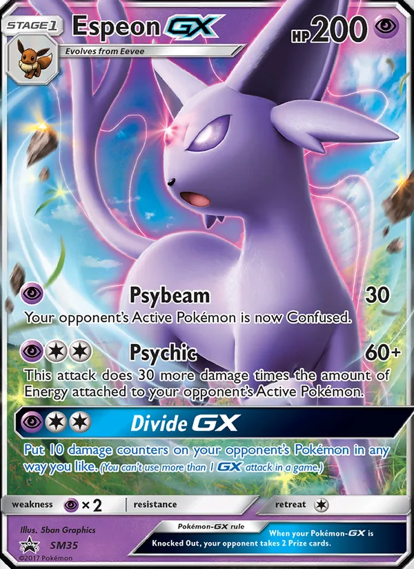 Espeon GX — SM Black Star Promos #SM35 (Pokémon TCG card)
