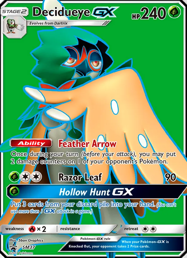 Decidueye GX — SM Black Star Promos #SM37 (Pokémon TCG card)