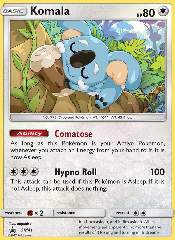 Komala — SM Black Star Promos #SM41 (Pokémon TCG card)