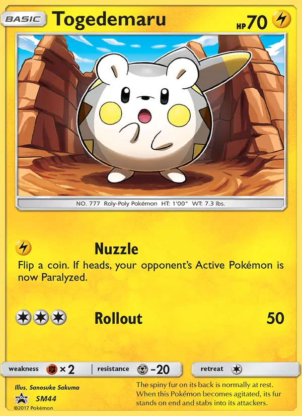 Togedemaru — SM Black Star Promos #SM44 (Pokémon TCG card)