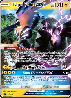 Tapu Koko GX (SM Black Star Promos #SM50)
