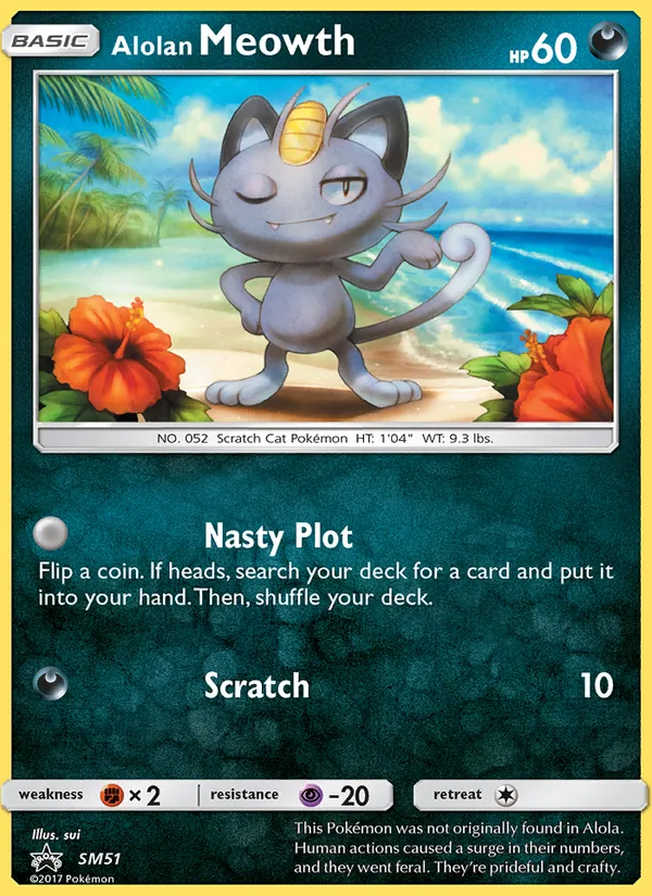 Alolan Meowth — SM Black Star Promos #SM51 (Pokémon TCG card)