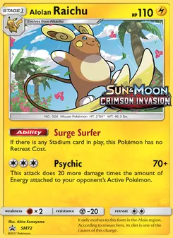 Alolan Raichu (SM Black Star Promos #SM72)