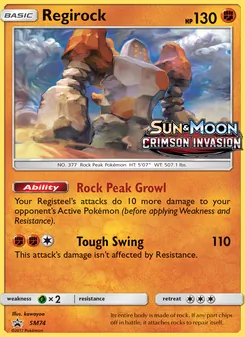 Regirock (SM Black Star Promos #SM74)