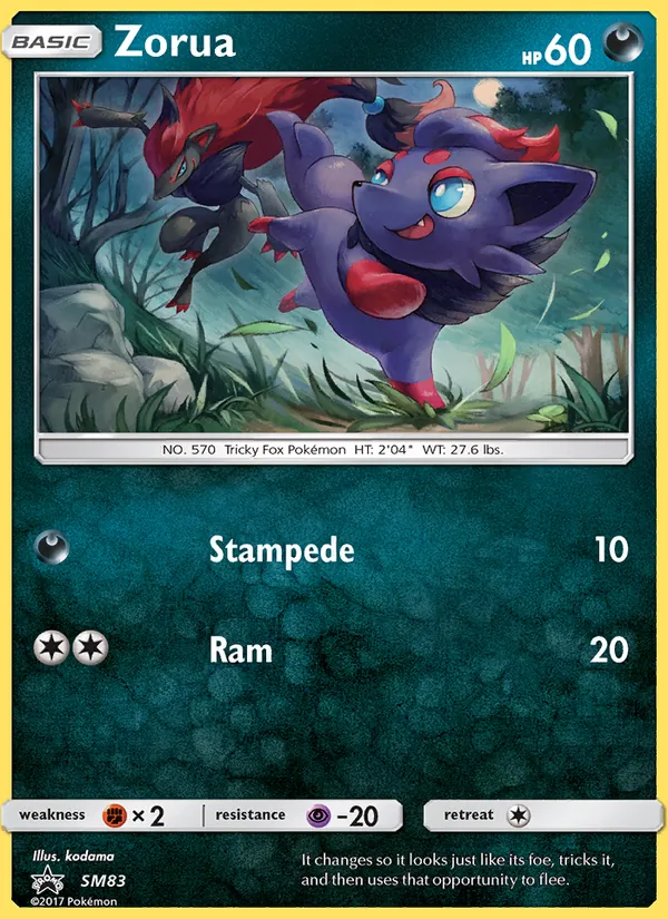 Zorua — SM Black Star Promos #SM83 (Pokémon TCG card)