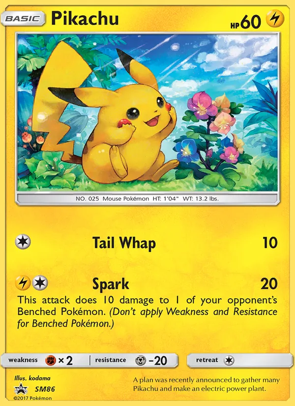 Pikachu — SM Black Star Promos #SM86 (Pokémon TCG card)