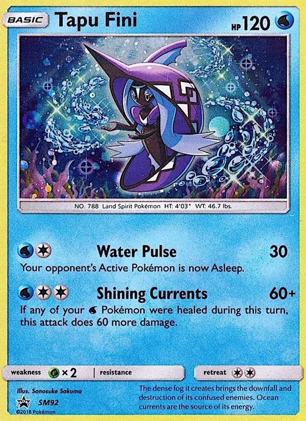 Tapu Fini — SM Black Star Promos #SM92 (Pokémon TCG card)