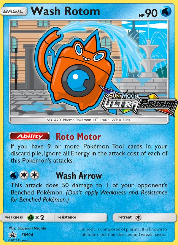 Wash Rotom — SM Black Star Promos #SM94 (Pokémon TCG card)