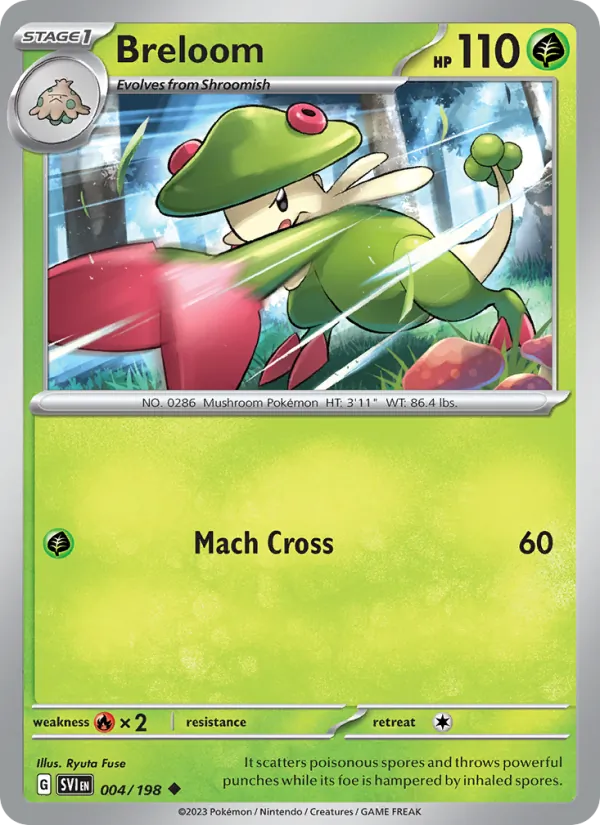 Breloom — Scarlet & Violet #004 (Pokémon TCG card)