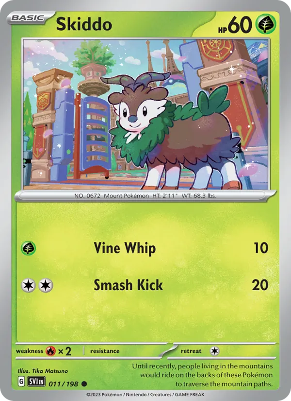 Skiddo — Scarlet & Violet #011 (Pokémon TCG card)
