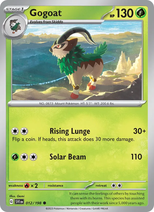 Gogoat — Scarlet & Violet #012 (Pokémon TCG card)